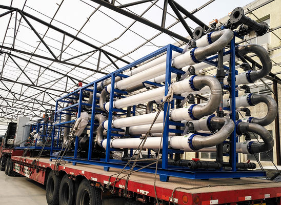 1000LPH FRP  Reverse Osmosis Water Purification Plant Double Stage